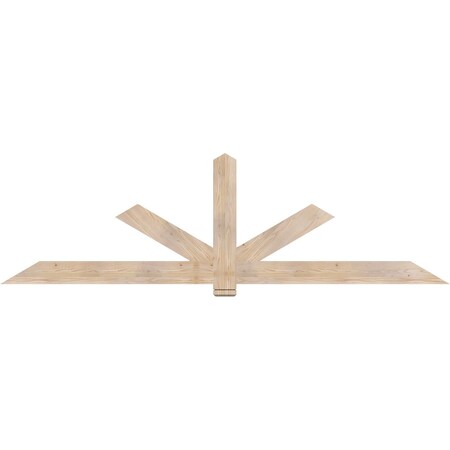 Ekena Millwork Kennewick Smooth Timber Gable Bracket, Douglas Fir, 108"W x 31 1/2"H x 1 1/2"D x 5 1/2"F, 7/12 Pitch GBW108X31X0206KEN00SDF